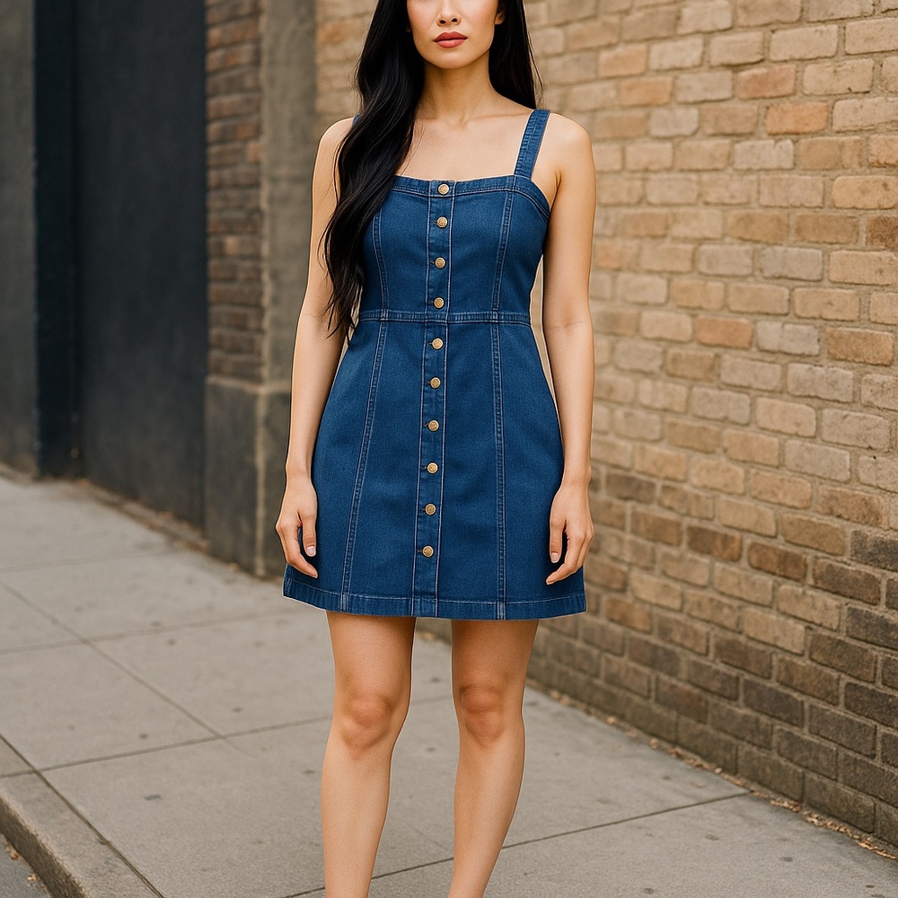 Size Medium Jean Dress NWT